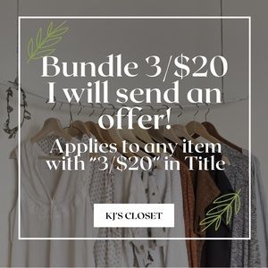 Bundle 3/$20 Offer